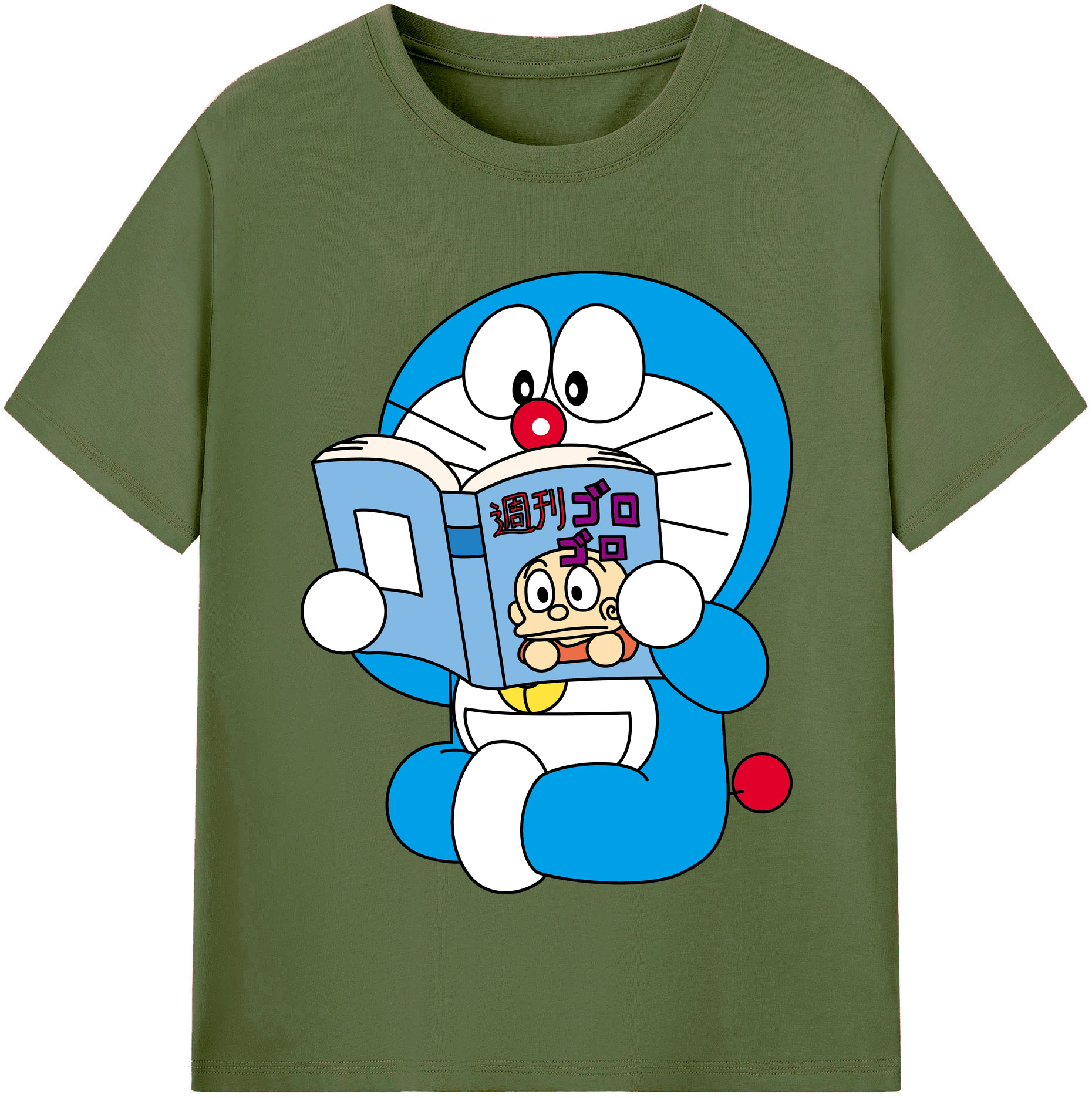 （画像用） ドラえもん Doraemon 綿100％半袖Tシャツ（フロントプリント）